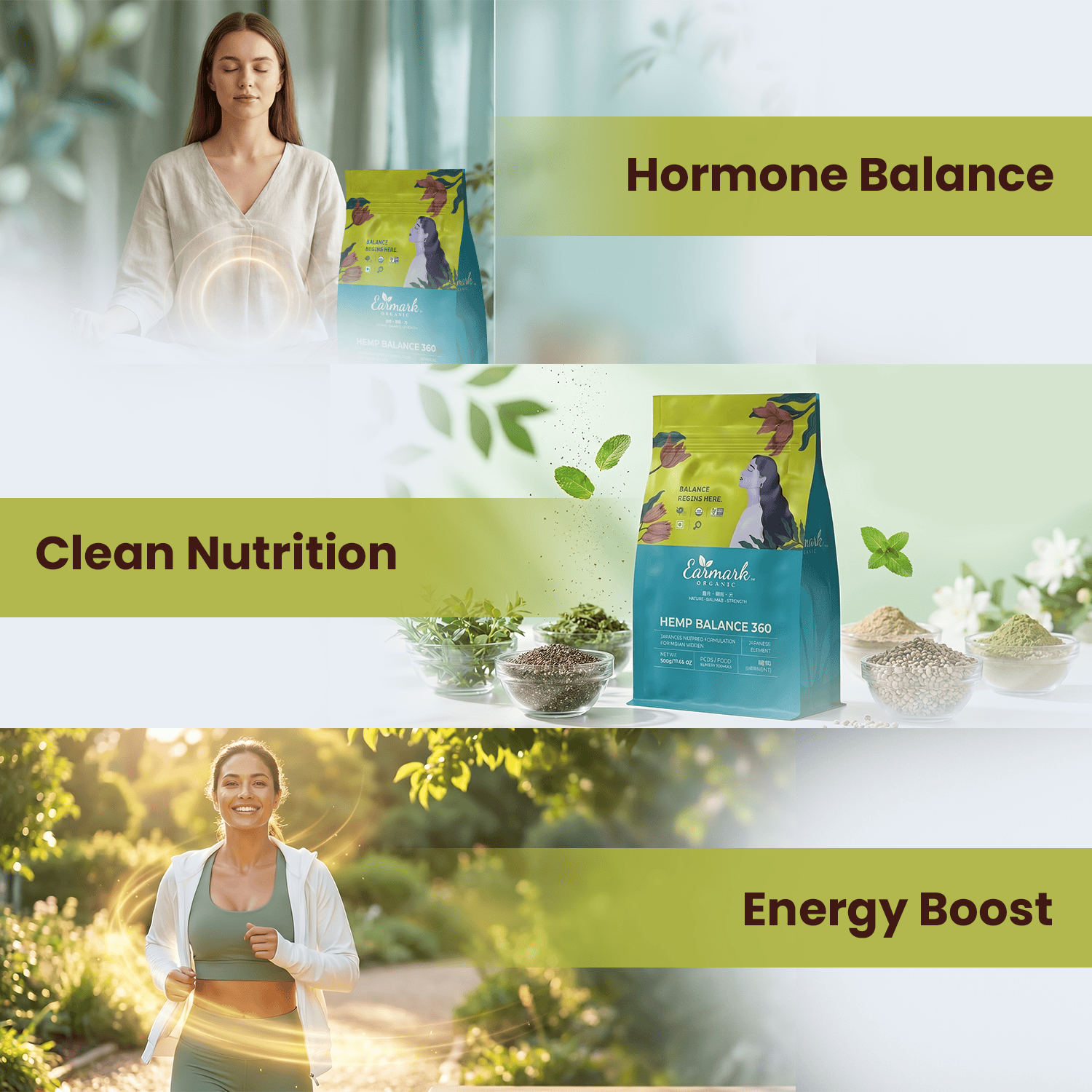 Earmark Organic Japanese Inspired Hemp Balance 360- 500g