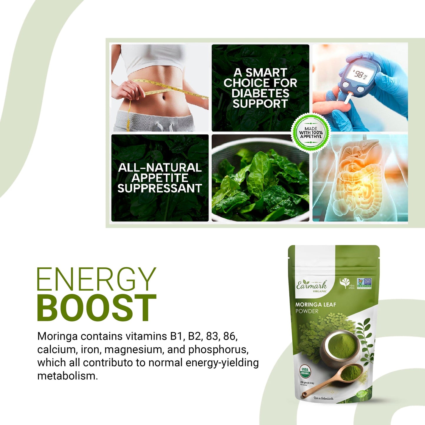 Organic products featured at Earmark Organic, promoting sustainable living.